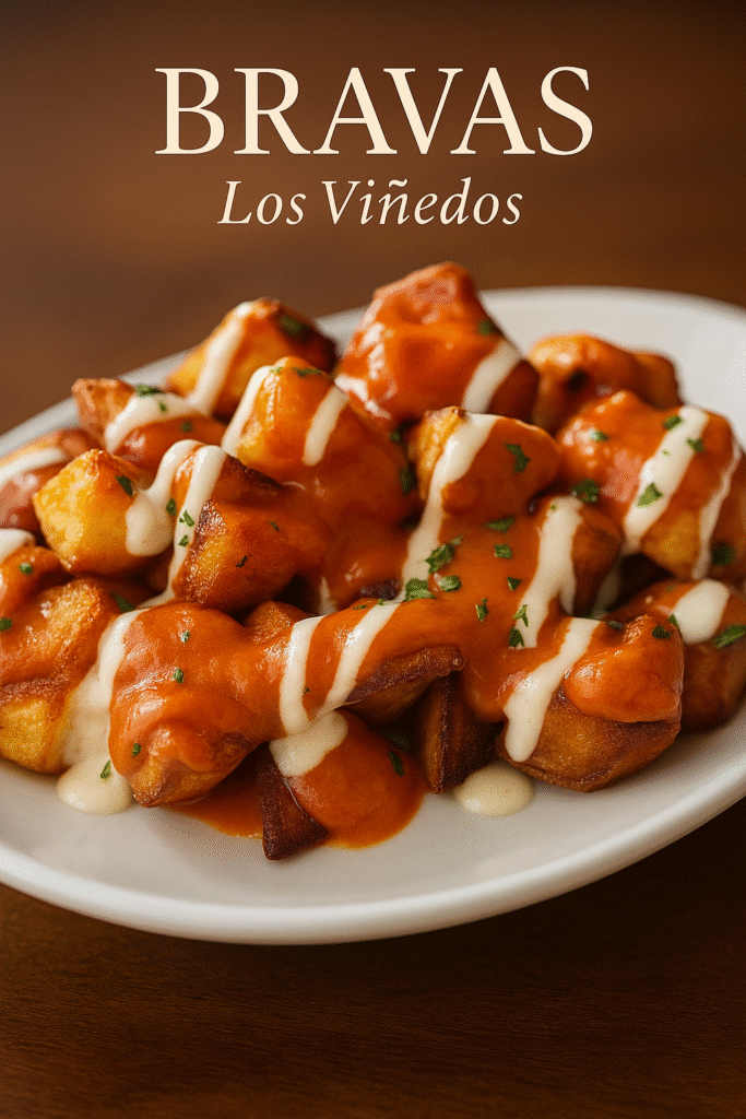 Patatas bravas en Lleida con salsa casera en Los Viñedos Raimat