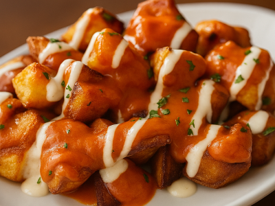 Patatas bravas en Lleida con salsa casera en Los Viñedos Raimat